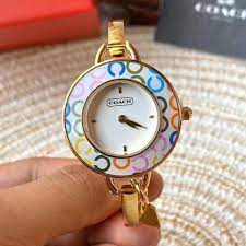 Phoebe Gold Stainless Steel Ladies Casual Bangle Watch
