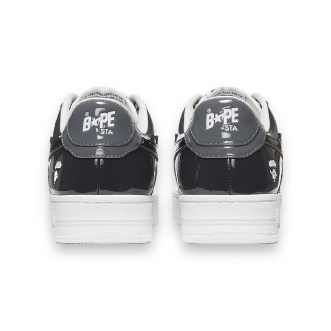 A Bathing Ape BapeSta Low Black Grey