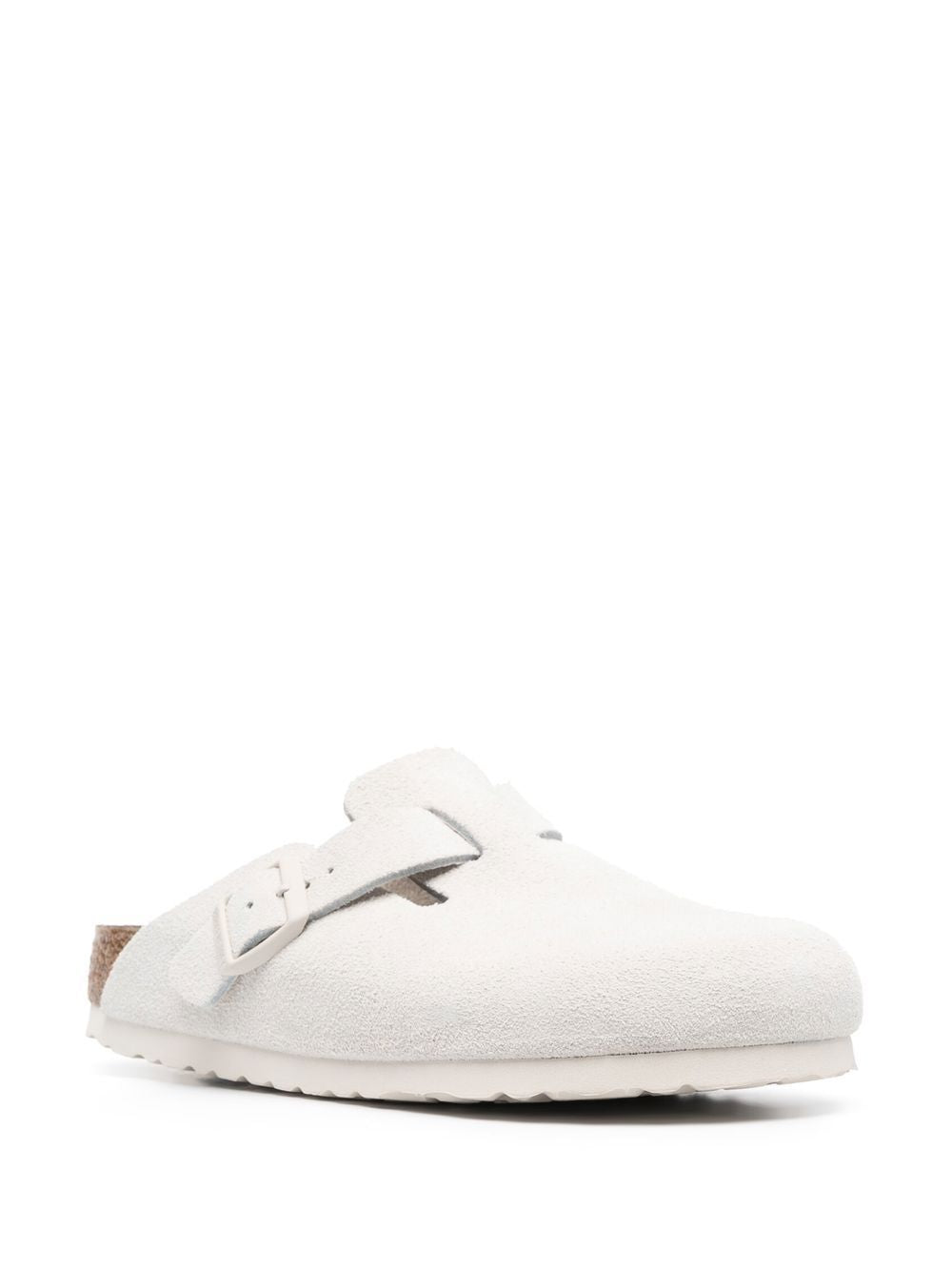 Birkenstock Suede Clogs Mens White