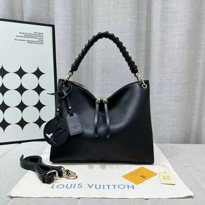 L V HandBag with Leather Strap