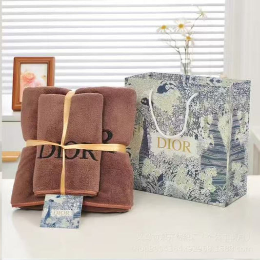 Dior Bath Towel 2N1 Set