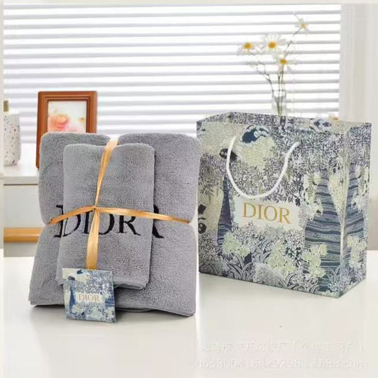 Dior Bath Towel 2N1 Set