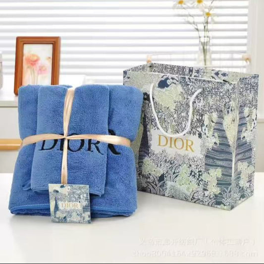 Dior Bath Towel 2N1 Set