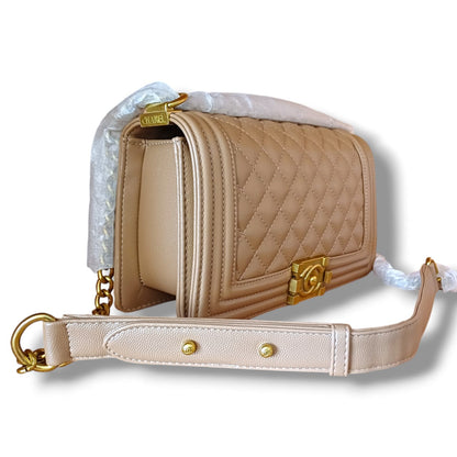 LeBoy Caviar Lather Sling Bag