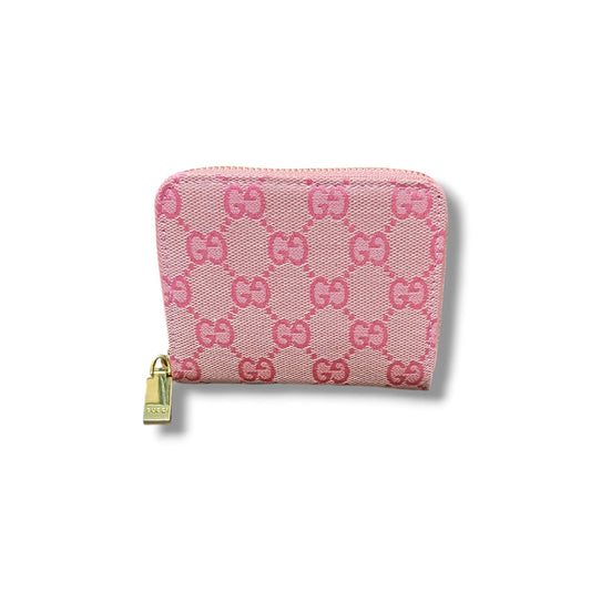 Canvas GG Short Zipper Wallet