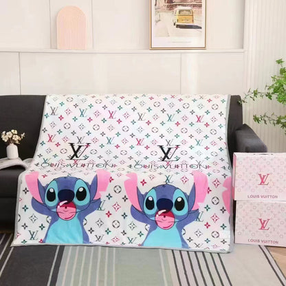 LV Disney Stitch Mickey Blanket