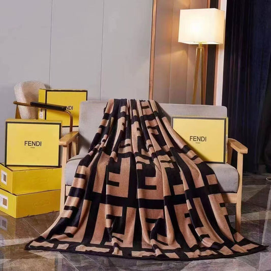 Fendi throw blanket with very soft and quality material