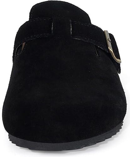 Birkenstock Suede Clogs Mens Black