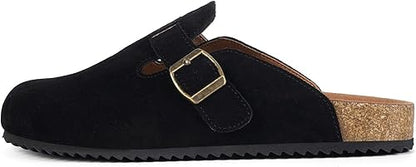 Birkenstock Suede Clogs Mens Black