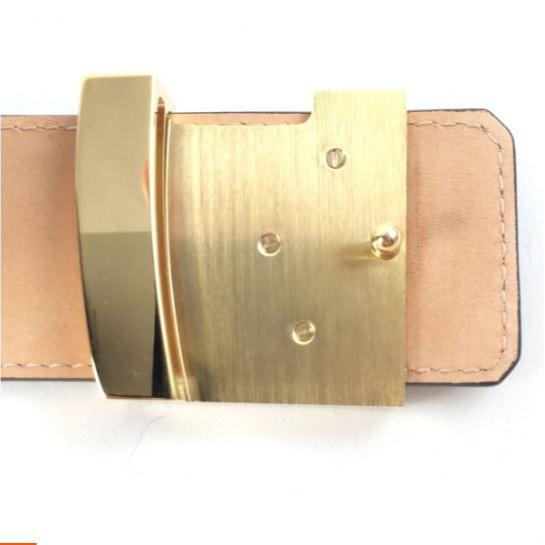 LV Golden Buckle Monogram Belt - No Box