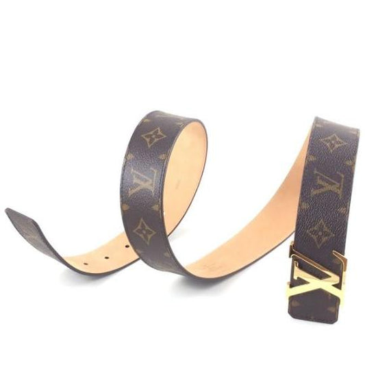 LV Golden Buckle Monogram Belt - No Box