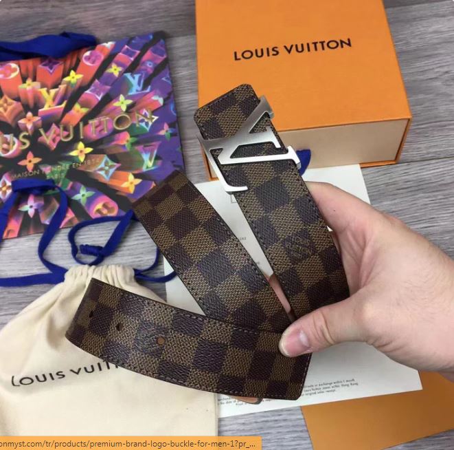 LV Golden Buckle Damier Belt