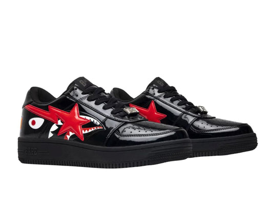 A Bathing Ape BapeSta Low Shark Black