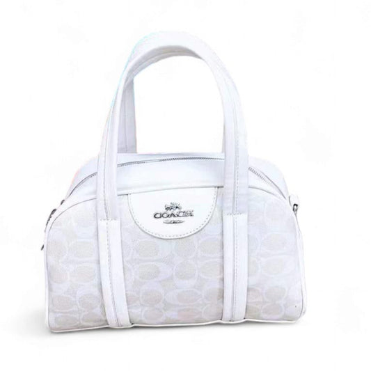 Leather Bleeker Handbag Sling Bag White Monogram color