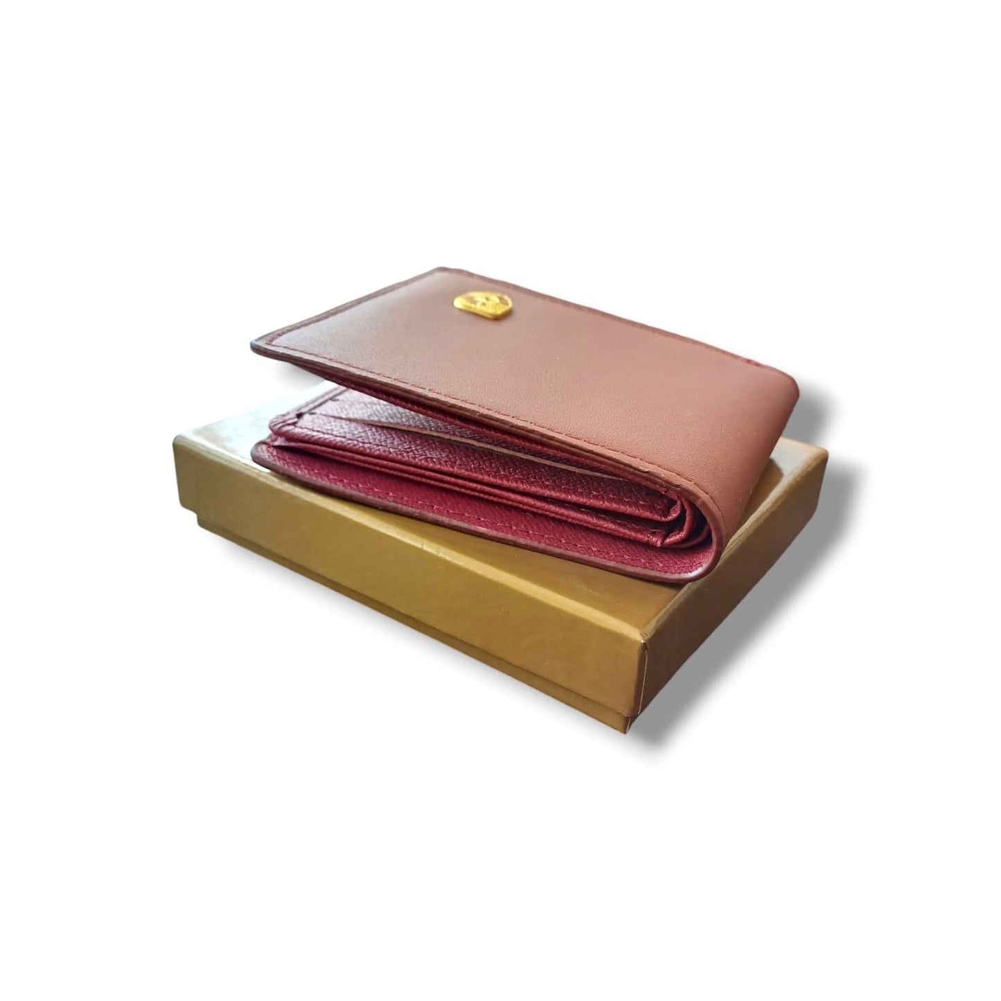 Mens Leather Wallet Maroon color