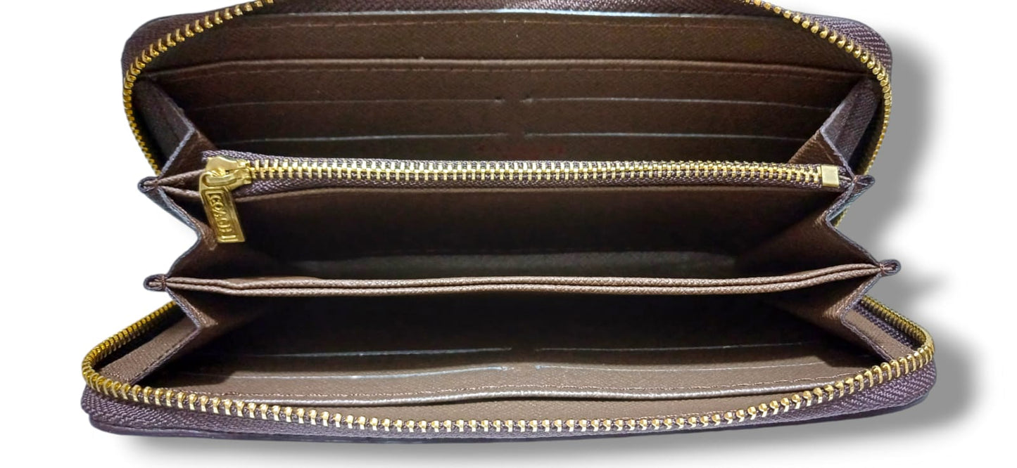 Long Zipper Wallet for Ladies ( Leather )