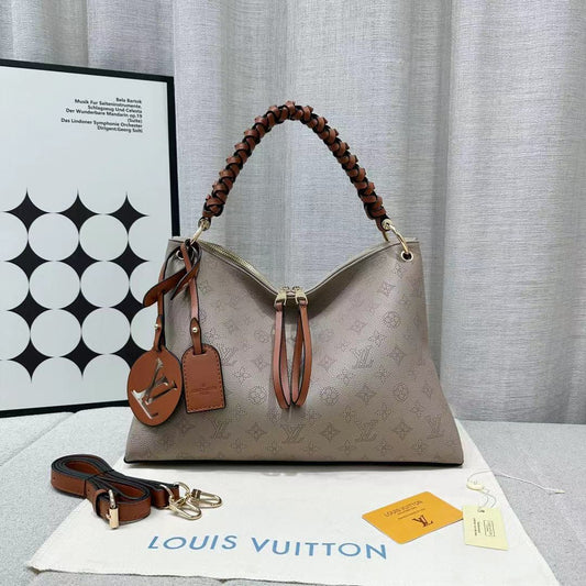 L V HandBag with Leather Strap