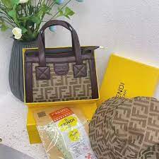 2N1 Fendi Mini Tote Bag with Bucket Hat