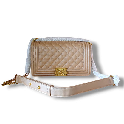 LeBoy Caviar Lather Sling Bag