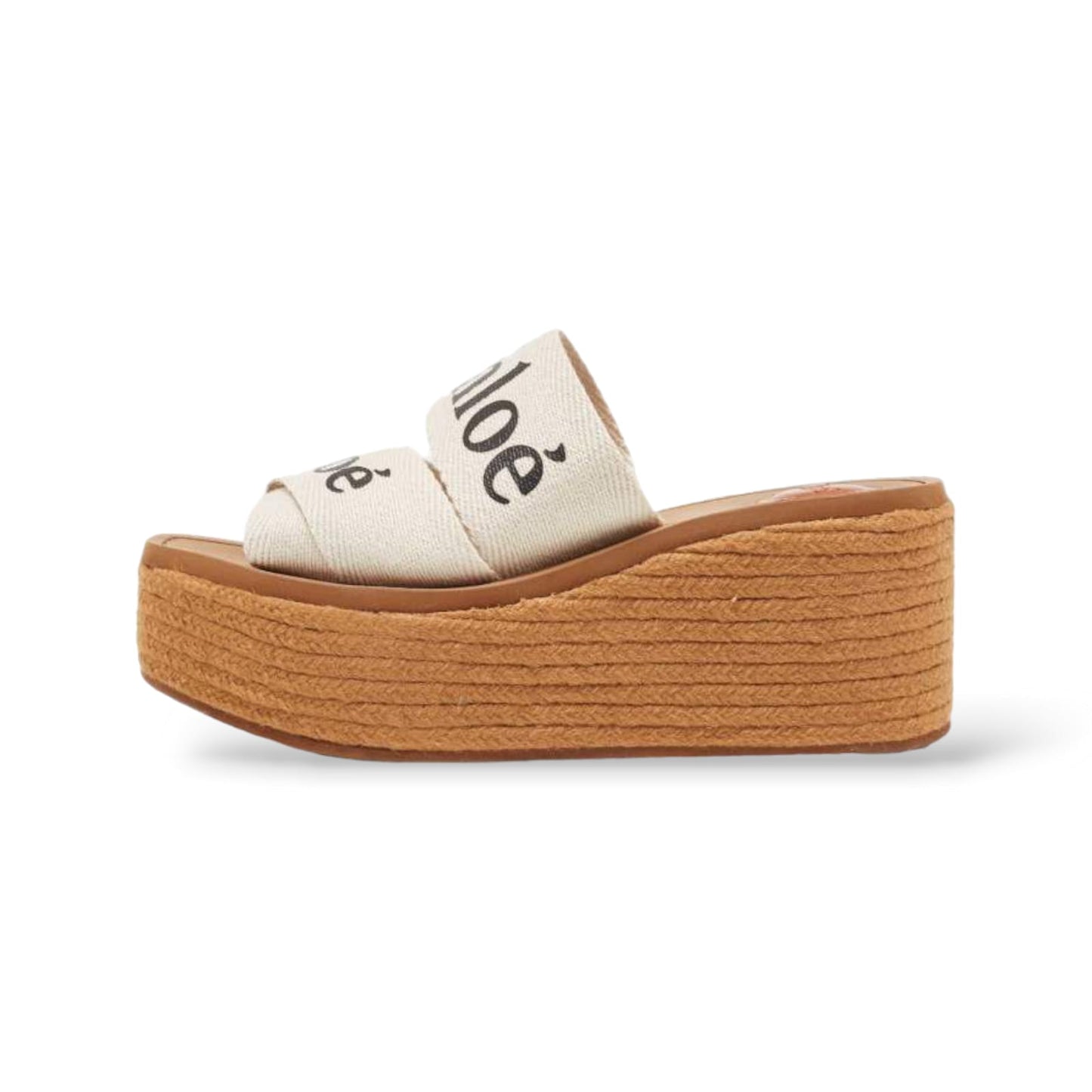 CHLOÉ White Woody Espadrilles