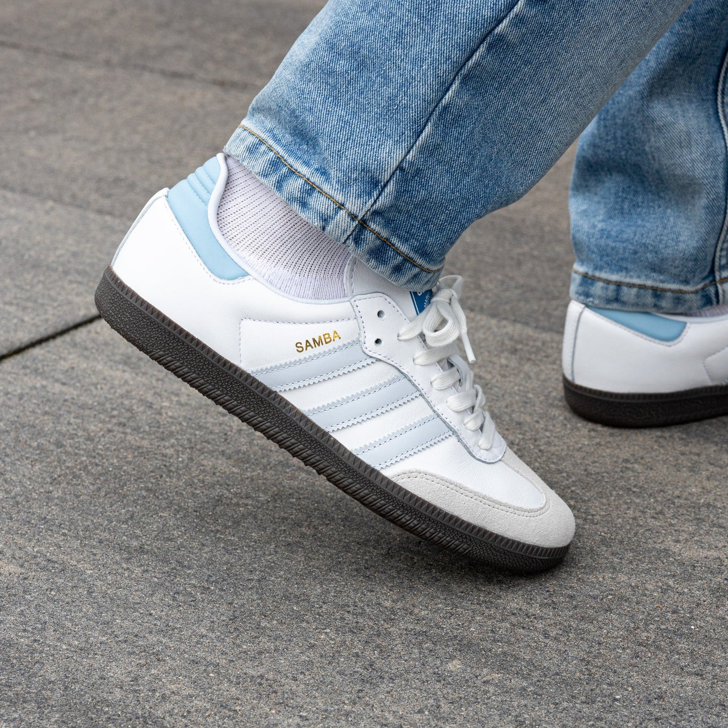 Samba OG Sneaker white-halo blue ( Women )